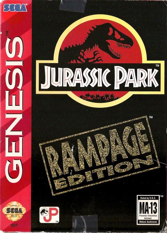 Jurassic Park box art for Sega Genesis